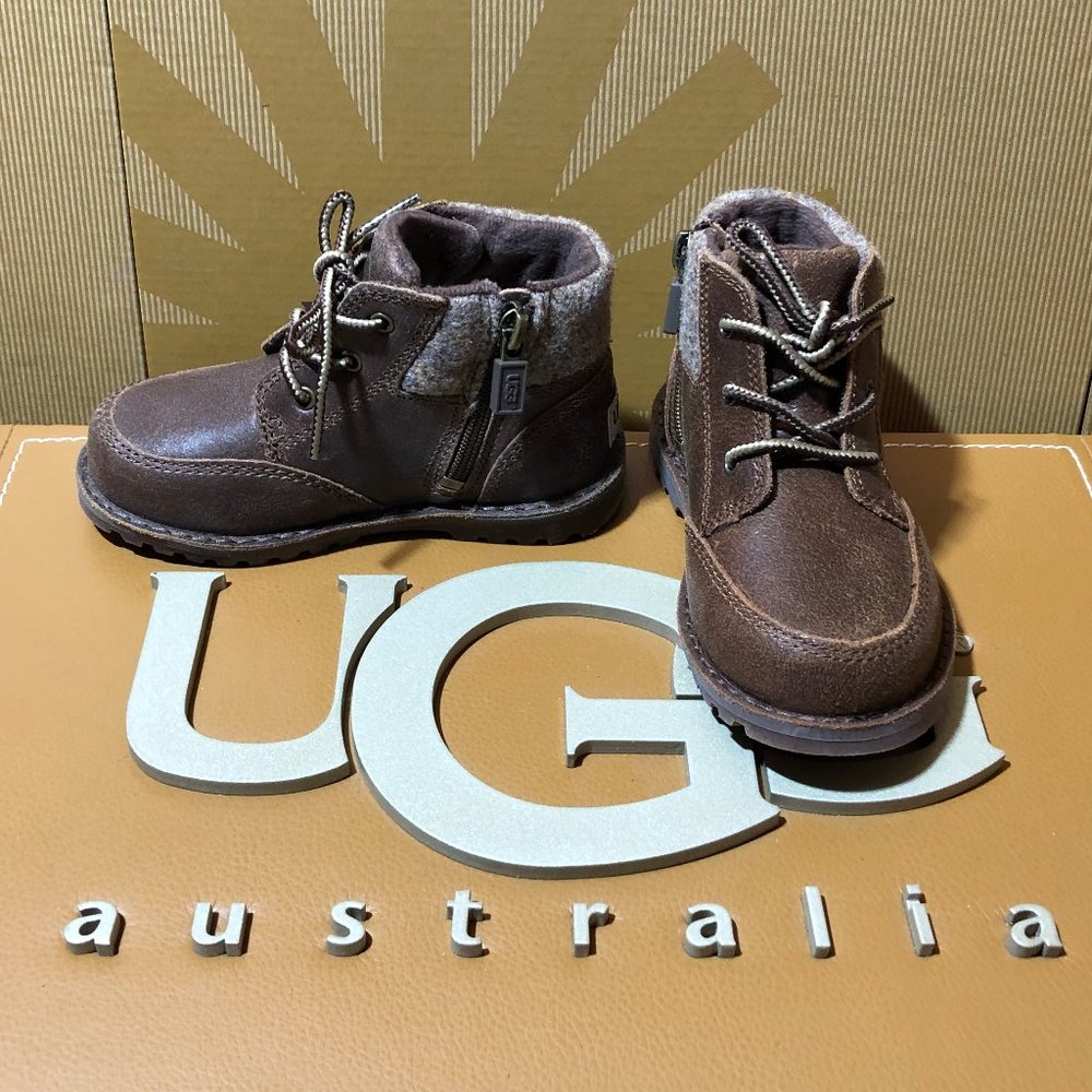 NEW UGG TODDLER ORIN CHOCOLATE BROWN WOOL …